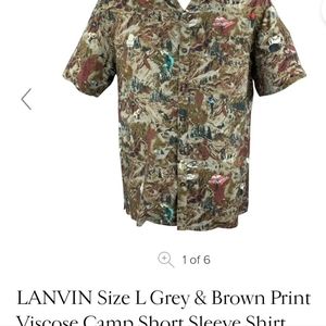 LANVIN button up shirt
